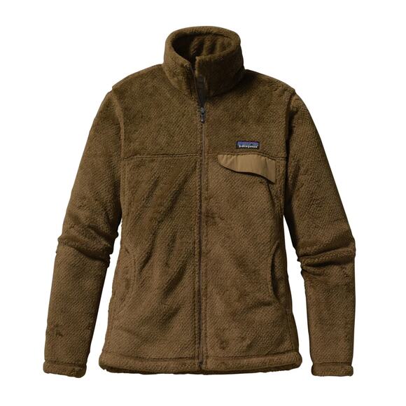 PATAGONIA Full-Zip Snap-T Re-Tool Fleece Jacket Tan Brown Sz M {N43} - Picture 1 of 5